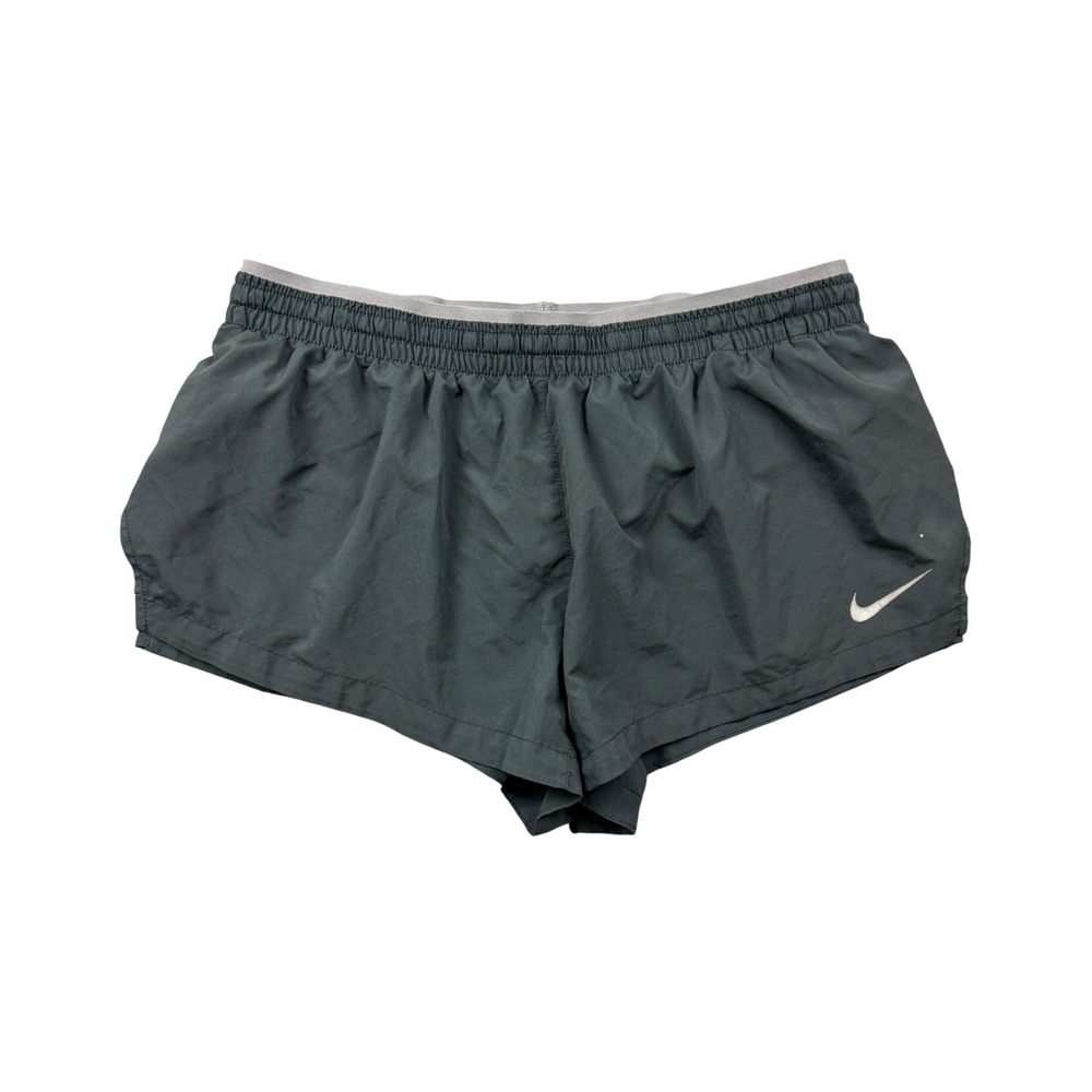 Nike Dri-FIT Women Medium Running Shorts Grey 3 Inch Inseam Athletic Workout Gym